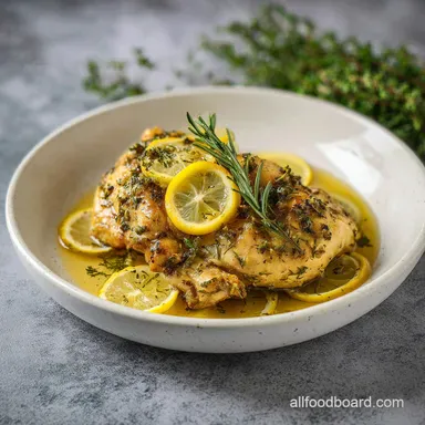Lemon Chicken Recipe: 25 Minute Meal for 4 Recipe Card