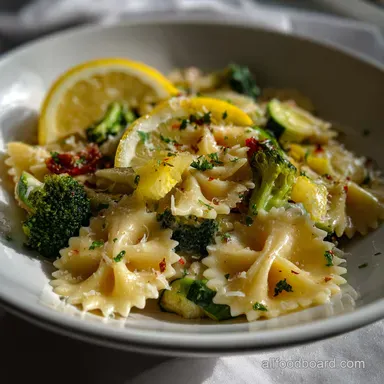 Pasta Primavera: Vibrant Lemon Parmesan Recipe Recipe Card