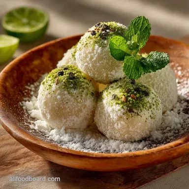 DIY Mochi Ice Cream Chewy Homemade Bombs Microwave Method Recipe Card