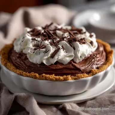 Easy Homemade Chocolate Cream Pie No Bake Chocolate: Best Ever! Recipe Card