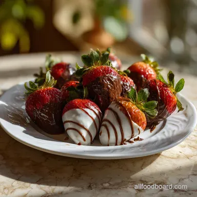 Easy No Fuss Chocolate Covered Strawberries: Glossy