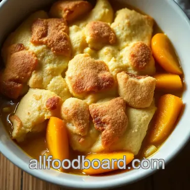 Easy Peach Cobbler Recipe: My Family's Favorite Southern Delight Recipe Card