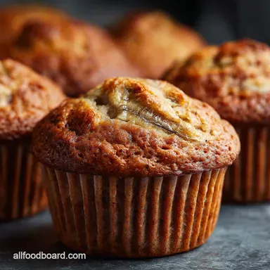 Easy Banana Muffins Fluffiest Moist Recipe in Just 45 Minutes Recipe Card