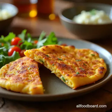 Easy Red Lentil Flatbread Recipe Quick ProteinPacked Recipe Card