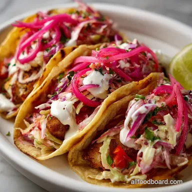 Fish Taco Toppings: Essential Salsas, Slaws, and Crema Recipe Card