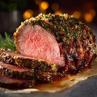 Christmas Dinner Recipes Perfect HerbCrusted Beef Sirloin Roast Recipe Card