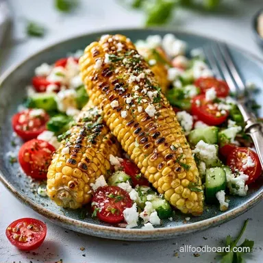 Feta Grilled Corn Salad for 6 Servings