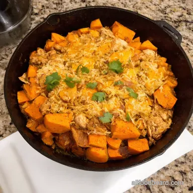Mexican Chicken Skillet Sweet Potato Bliss Recipe Card