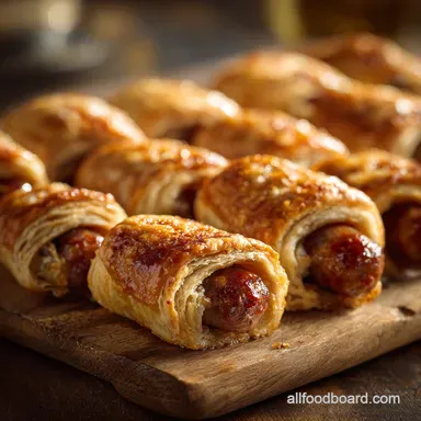 Pigs in a Blanket: Proper British All-Butter Flaky Pastry Recipe Recipe Card