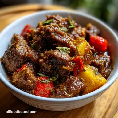 Curry Goat Recipe A Flavorful SlowCooked: Tender Recipe Card