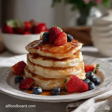 Fluffy Buttermilk Pancakes With Tangy Lift Recipe Card