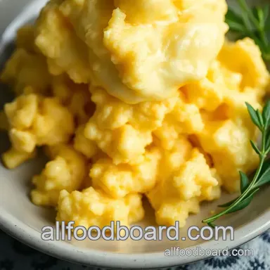 Fluffy Cloud: How to Make Scrambled Eggs the Easy Way Recipe Card