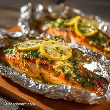 Foil Baked Trout Recipe LemonHerb Parcels Ready in 35 Minutes Recipe Card