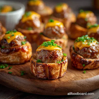Football Party Food Ideas: Easy Sausage Roll Bites with Smoked Cheddar
