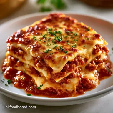 Freezer Lasagna Meal Prep Recipe Card