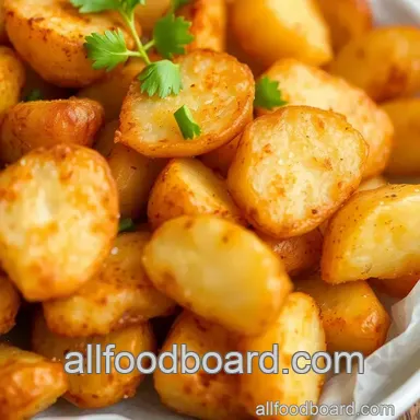 Fried Potatoes Crunchy Flavorful Snack Recipe Card