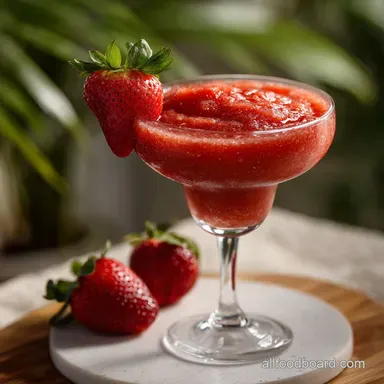 Strawberry Daiquiri: Perfectly Balanced Frozen Classic Recipe Card