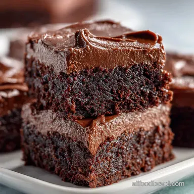 Chocolate Frosted Brownies in 35 Minutes Recipe Card