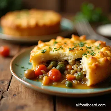 Easy Veggie Pot Pie Recipe Garden Patch Comfort Food Recipe Card