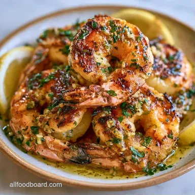 Garlic Butter Grilled Shrimp in 20 Min Recipe Card