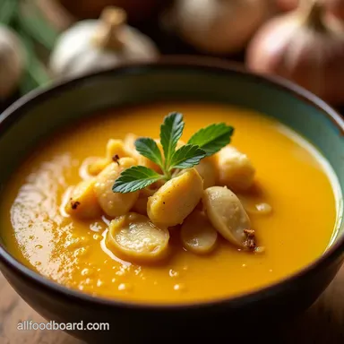 ImmuneBoosting Garlic Soup A Velvety Cold Healing Elixir Recipe Card