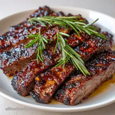Garlic Herb Skirt Steak for 4 Servings Recipe Card