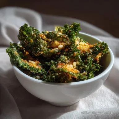 Garlic and Parmesan Kale Chips: Ultimate Crispy Snack Recipe Card