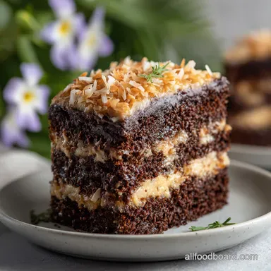 German Chocolate Cake in 45 Minutes Recipe Card