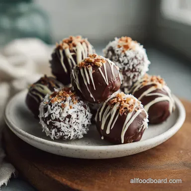 Ultimate German Chocolate Truffles for 24 Recipe Card