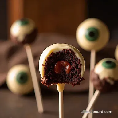 Ghoulishly Good Eyeball Cake Pops Recipe Vanilla Bean Core Recipe Card