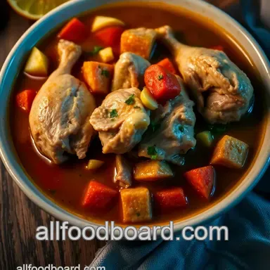 Grandma's Caldo de Pollo Recipe: A Taste of Mexico Recipe Card