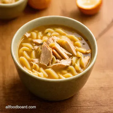 Easy Chicken Noodle Soup Recipe Grandmas Comfort Cure Recipe Card