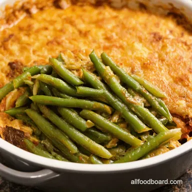 Green Bean Casserole From Scratch No Cream Soup Recipe Card