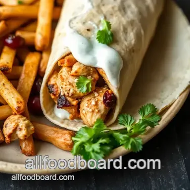 Grill Chicken Chipotle Ranch Burrito Recipe Card