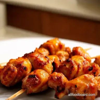 Grilled Orange Honey Chicken Sunshine on a Skewer Recipe Card