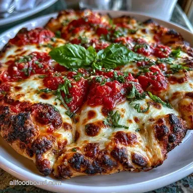 Grilled Pizza Margherita in 20 Minutes Recipe Card