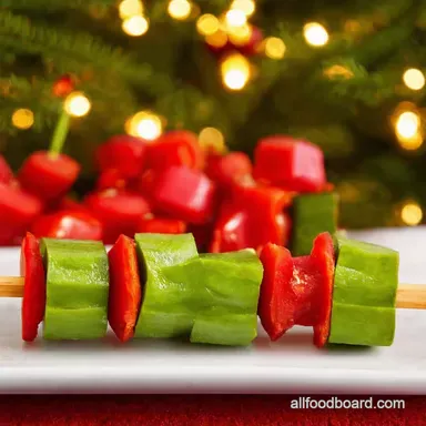 Grinch Kabobs HeartHealthy Christmas Fun Recipe Card