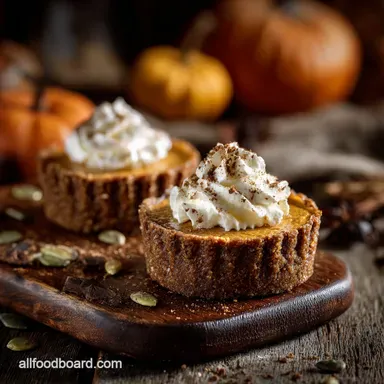 Halloween Desserts: Spiced Pumpkin Cheesecake Mini Tarts