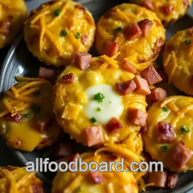 Ham & Cheese Egg Muffins: Easy Brekkie Bites! Recipe Card