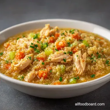 Healthy Crockpot Quinoa Stew with Chicken