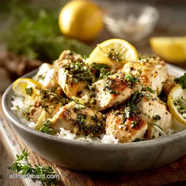 Healthy Meal Prep Recipes: High-Protein Lemon-Herb Chicken Bowls Recipe Card