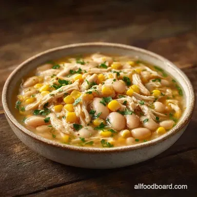 White Chili: Slow-Cooked and Velvety Recipe Card