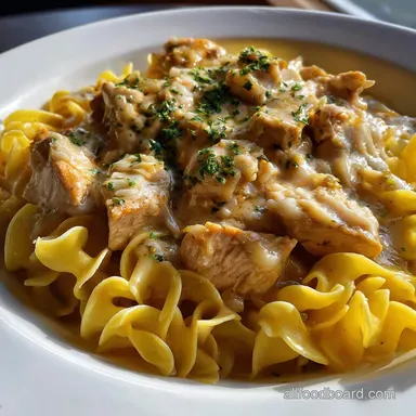 Chicken and Egg Noodle: Comfort Food with Homemade Chewy Noodles Recipe Card