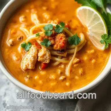 Chicken Tortilla Sopa: A Fiesta in a Bowl! Recipe Card