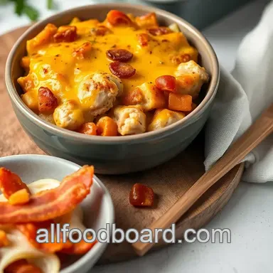 Easy & Comforting Bake Chicken Casserole with Turkey Bacon: A Family Favorite Recipe Card