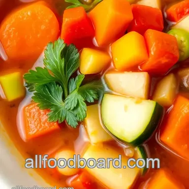 Hearty Chopt Soup with Colorful Veggies Recipe Card