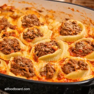 Ground Beef Stuffed Shells Stuffed An Italian Comfort Food Classic Recipe Card