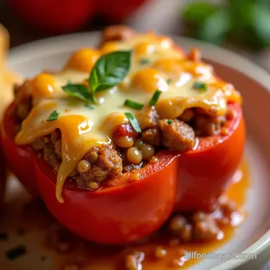 Effortless Stuffed Pepper Casserole Pioneer Woman Style Recipe Card