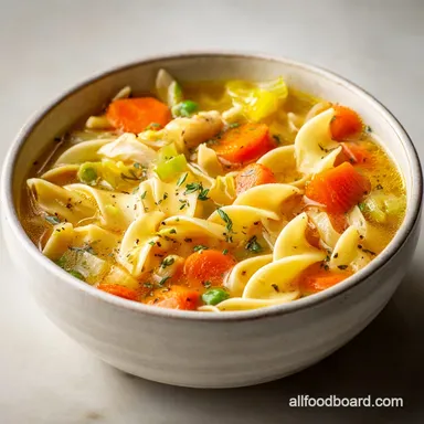 Hearty Turkey Soup with Egg Noodles and Vegetables in 45 Minutes