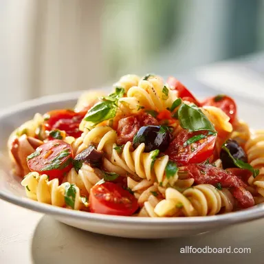 Classic High Protein Italian Pasta Salad for 6 Recipe Card